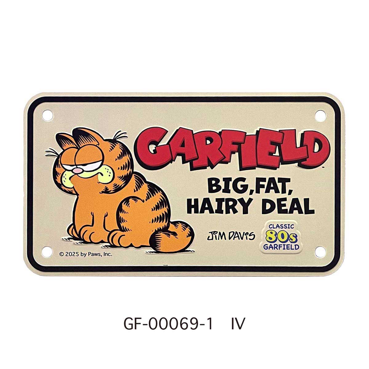 【GARFIELD】BIKER CM PLATE/【ガーフィールド】 バイカーCMプレート