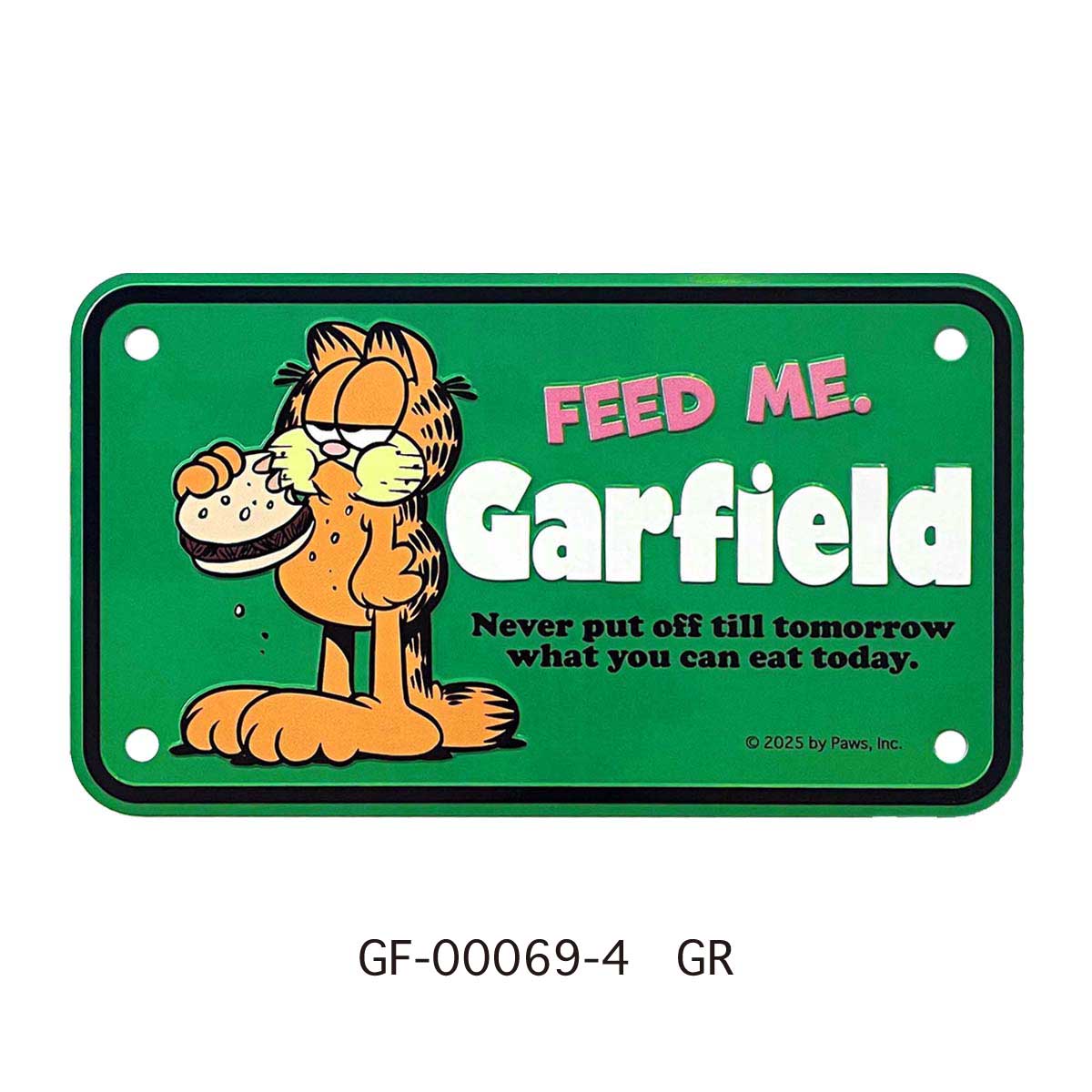 【GARFIELD】BIKER CM PLATE/【ガーフィールド】 バイカーCMプレート