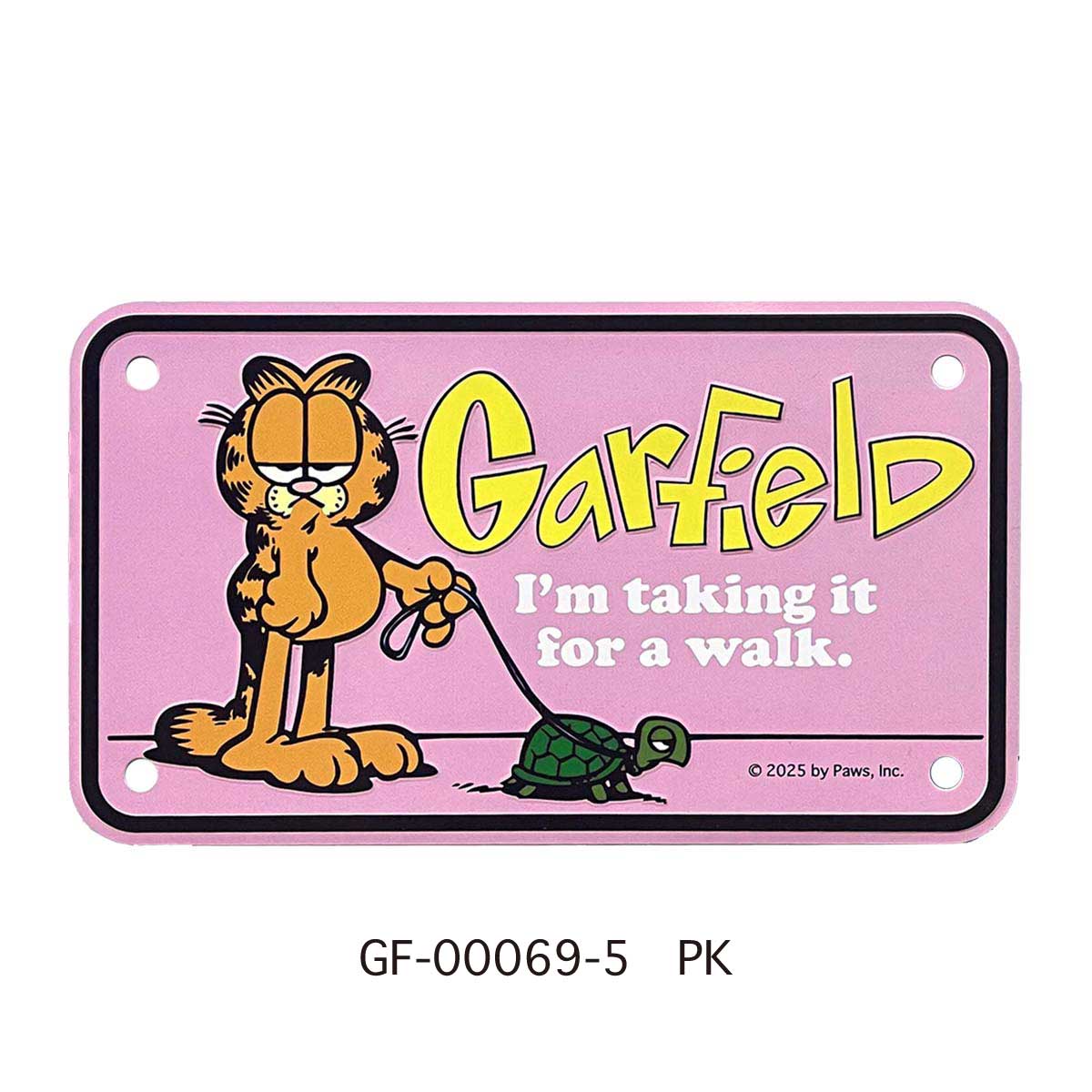 【GARFIELD】BIKER CM PLATE/【ガーフィールド】 バイカーCMプレート