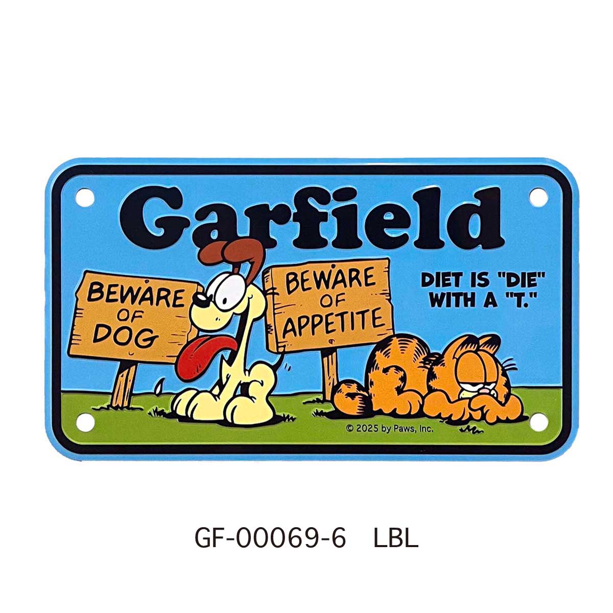 【GARFIELD】BIKER CM PLATE/【ガーフィールド】 バイカーCMプレート