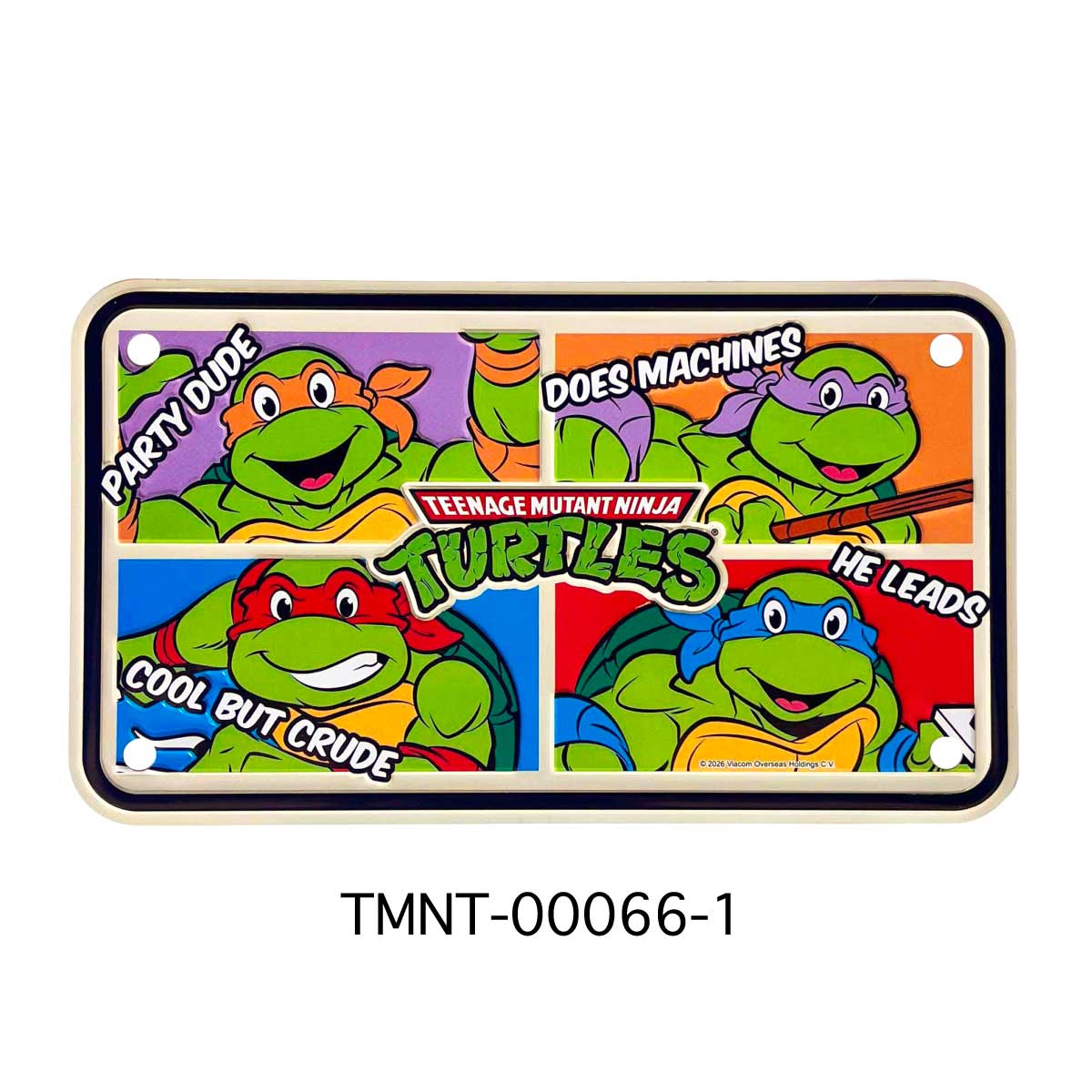 【Mutant Turtles】BIKER CM PLATE/【ミュータントタートルズ】 バイカーCMプレート