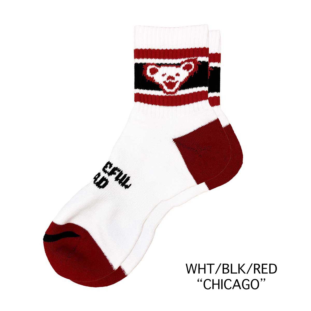【DANCING BEAR】DEAD BEAR CREW SOCKS/【ダンシングベア】 デッドベアクルーソックス