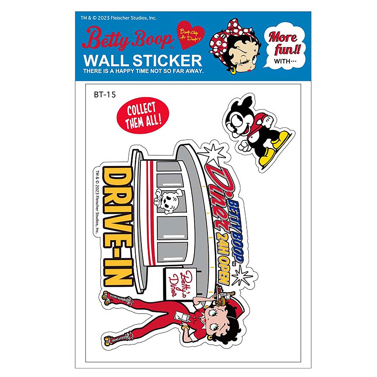 【BETTY BOOP】STICKER/【ベティブープ】 ステッカー