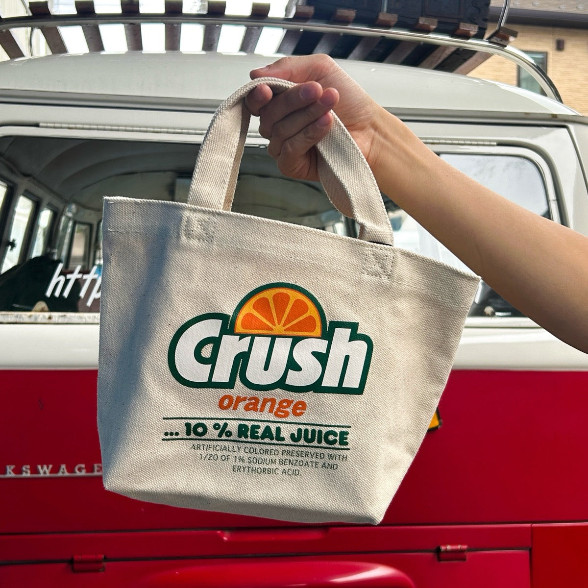【ADVERTISING】 MINI TOTE BAG/【アドバタイジング】 ミニトートバッグ