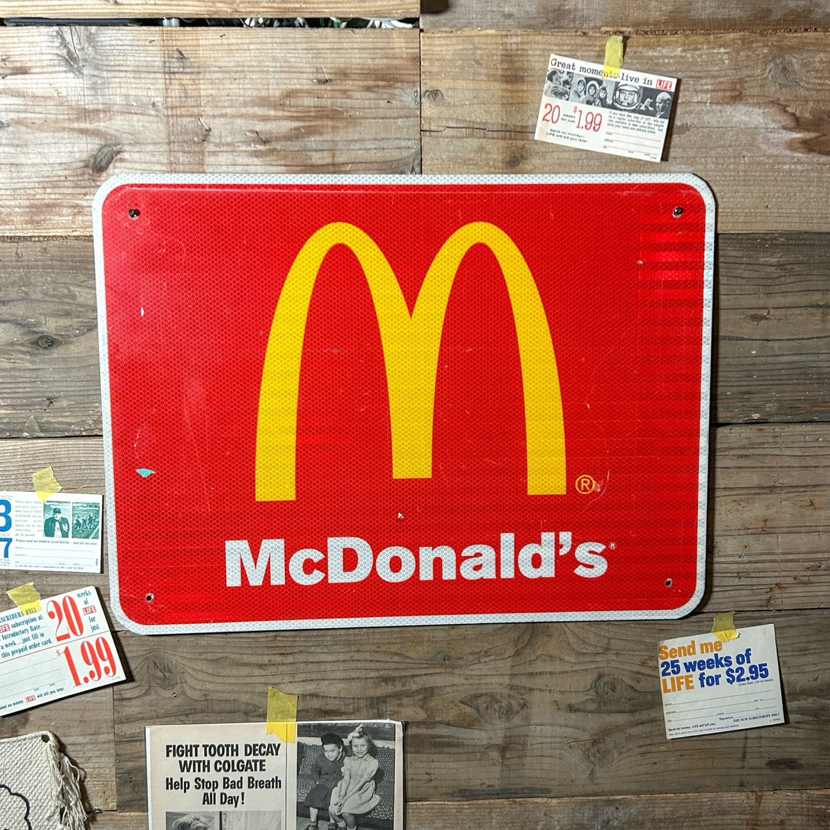McDonald's Highway Roadside Sign/マクドナルド ハイウェイ ロードサイドサイン【US限定】