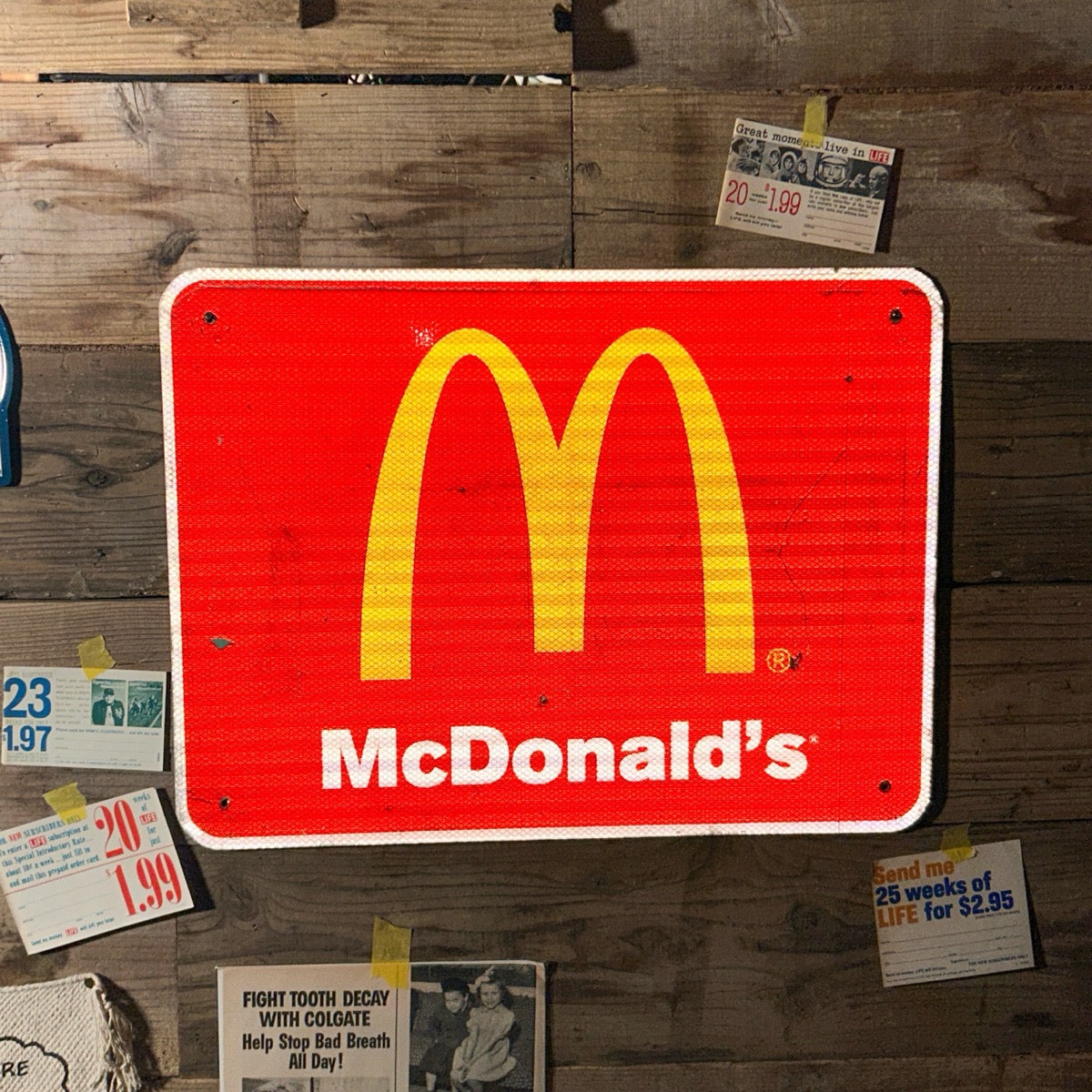 McDonald's Highway Roadside Sign/マクドナルド ハイウェイ ロードサイドサイン【US限定】