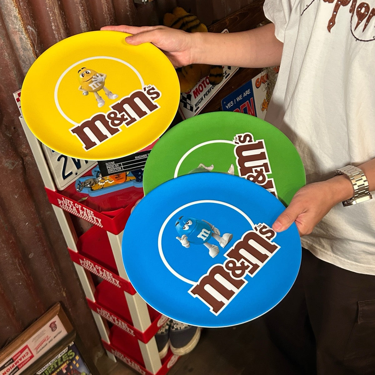 M&M's Character Melamine Plate/エムアンドエムズ キャラクター メラミン プレート【US限定】