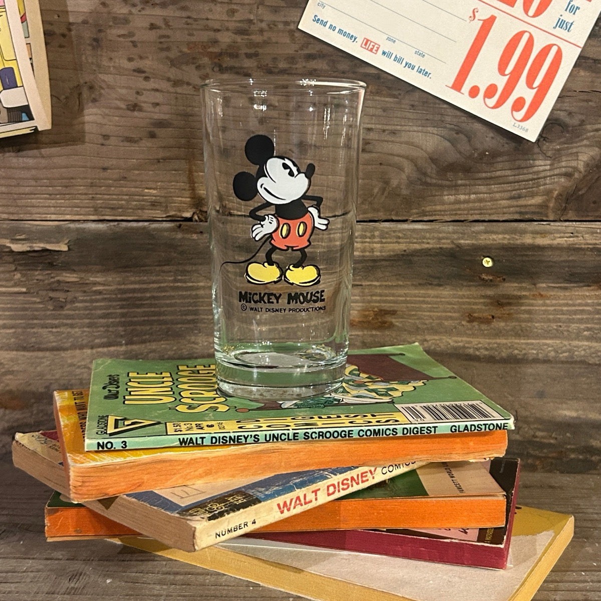 Vintage Mickey Mouse Glass/ヴィンテージ ミッキーマウス グラス【US限定】