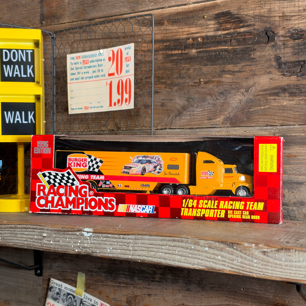 Racing Champions 1/64 Scale NASCAR Burger King/レーシングチャンピオン 1996年エディション 1/64スケール バーガーキング レーシングチーム【US限定】