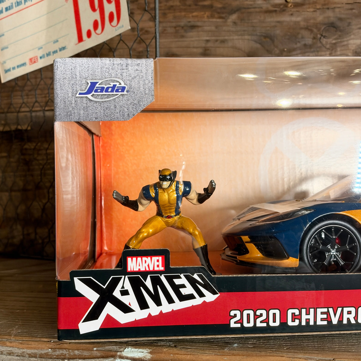 Jada Toys Marvel X-MEN "Wolverine" & 2020 Chevrolet Corvette/ジェイダトイズ マーベル X-MEN 「ウルヴァリン」 & 2020 シボレー コルベット【US限定】