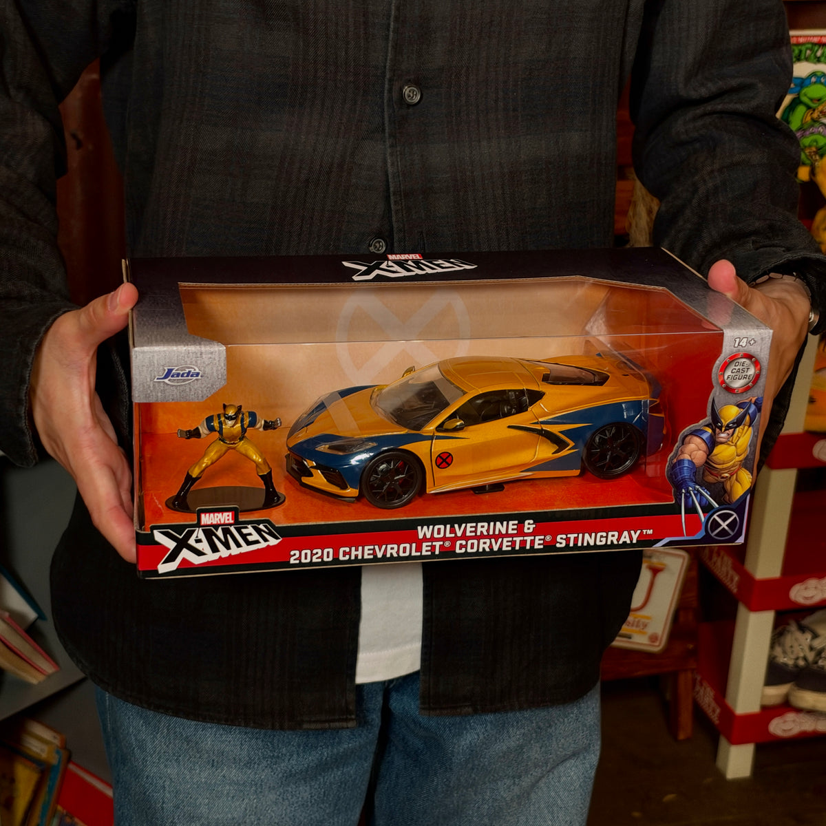 Jada Toys Marvel X-MEN "Wolverine" & 2020 Chevrolet Corvette/ジェイダトイズ マーベル X-MEN 「ウルヴァリン」 & 2020 シボレー コルベット【US限定】
