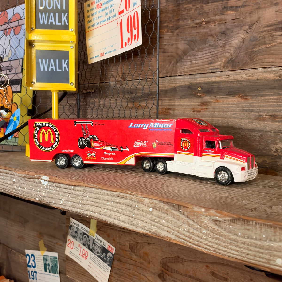 Racing Champions 1/64 Scale NHRA "McDonald's Transporter/レーシングチャンピオン 1994年エディション 1/64スケール NHRA マクドナルド ドラッグスターセット【US限定】