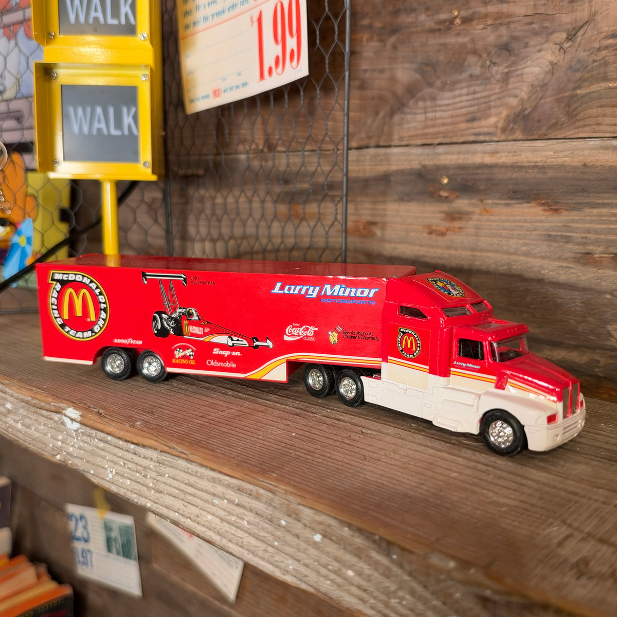 Racing Champions 1/64 Scale NHRA "McDonald's Transporter/レーシングチャンピオン 1994年エディション 1/64スケール NHRA マクドナルド ドラッグスターセット【US限定】