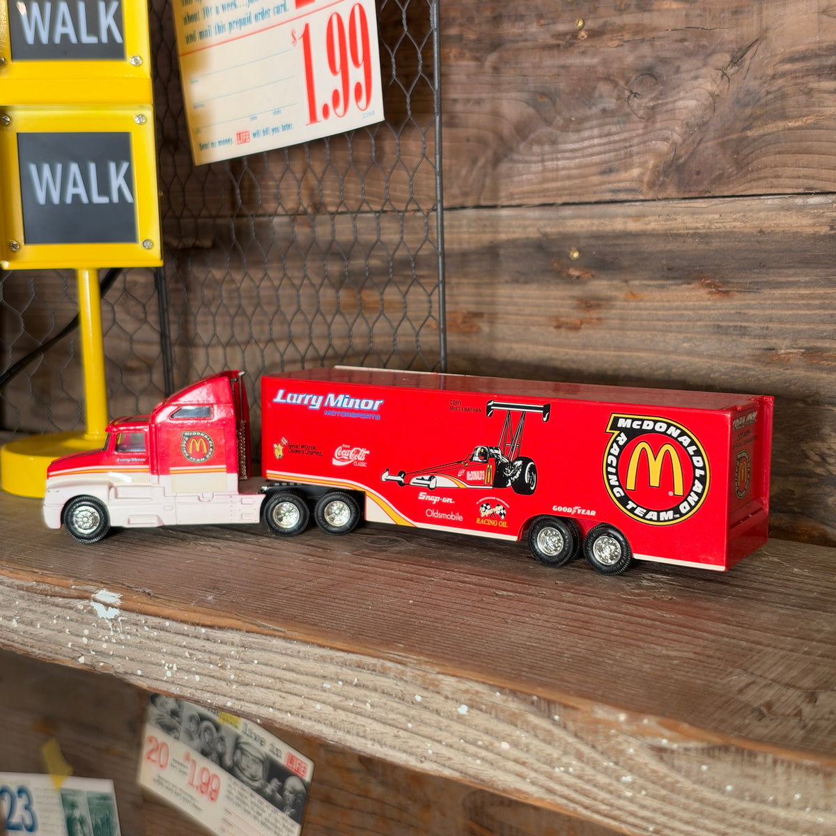 Racing Champions 1/64 Scale NHRA "McDonald's Transporter/レーシングチャンピオン 1994年エディション 1/64スケール NHRA マクドナルド ドラッグスターセット【US限定】