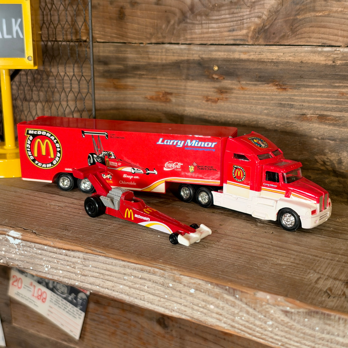 Racing Champions 1/64 Scale NHRA "McDonald's Transporter/レーシングチャンピオン 1994年エディション 1/64スケール NHRA マクドナルド ドラッグスターセット【US限定】