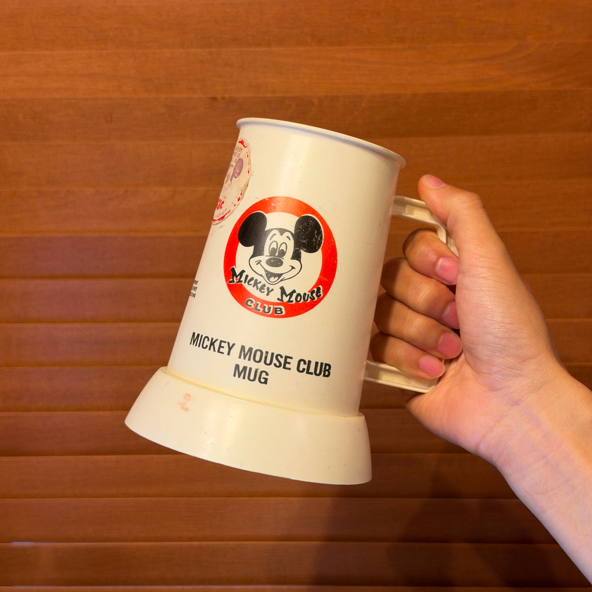 Vintage 1970s Disney Mickey Mouse Club Plastic Mug/ヴィンテージ 1970年代 ディズニー 「ミッキーマウス・クラブ」 プラスチックマグカップ【US限定】