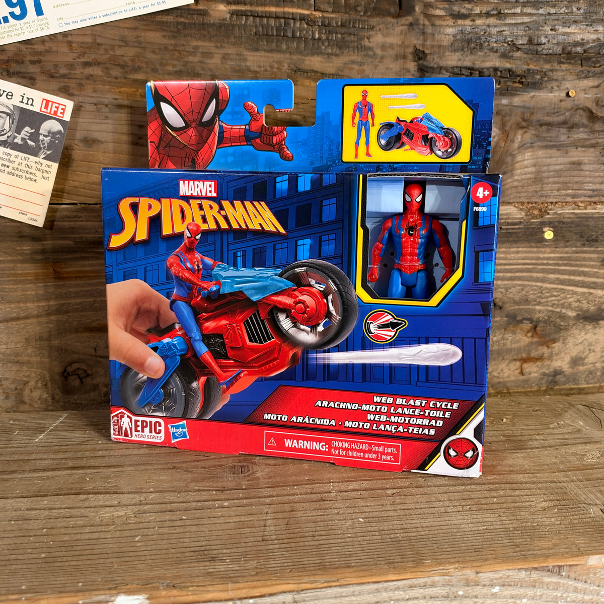 Marvel Spider-Man Web Blast Cycle Vehicle & Figure Set/マーベル スパイダーマン ウェブブラスト サイクル ＆ フィギュアセット【US限定】