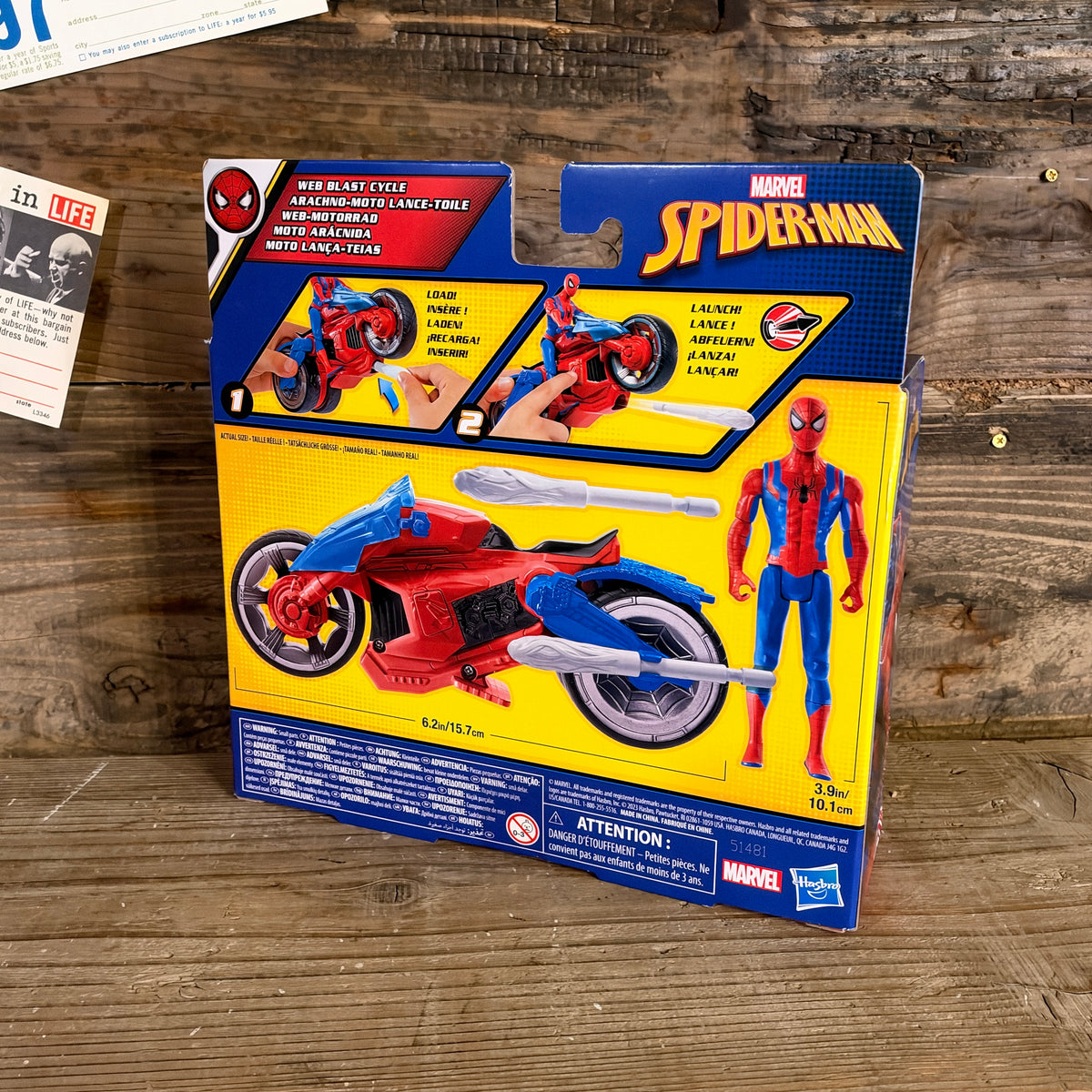 Marvel Spider-Man Web Blast Cycle Vehicle & Figure Set/マーベル スパイダーマン ウェブブラスト サイクル ＆ フィギュアセット【US限定】