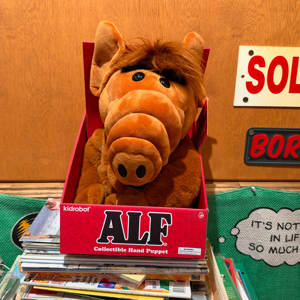 Kidrobot ALF "Collectible Hand Puppet" Plush/ッドロボット アルフ 「コレクティブル ハンドパペット」 ぬいぐるみ【US限定】