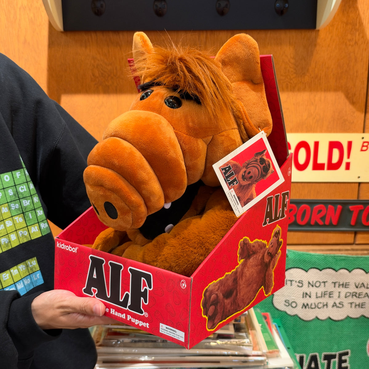 Kidrobot ALF "Collectible Hand Puppet" Plush/ッドロボット アルフ 「コレクティブル ハンドパペット」 ぬいぐるみ【US限定】
