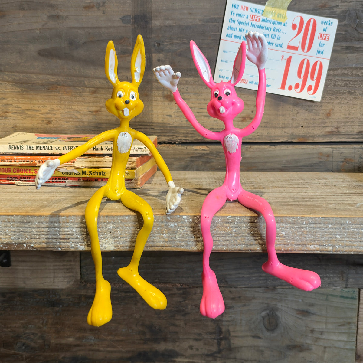 Vintage 1970s–1980s Rabbit Bendable Figures set/ヴィンテージ 1970年代〜80年代 ラビット ベンダブル フィギュア セット【US限定】