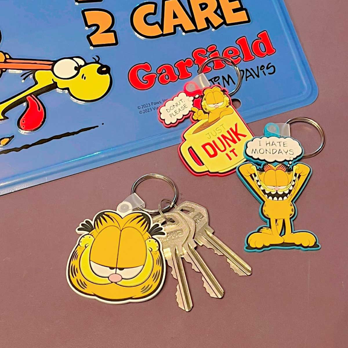 【GARFIELD】RUBBER KEYRING/【ガーフィールド】 ラバーキーリング