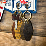 LEATHER HOTEL KEYRING/レザーホテルキーリング