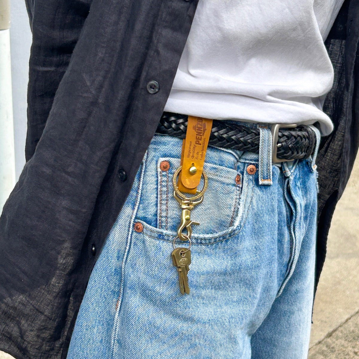 LEATHER BELTLOOP KEYRING/レザーベルトループ キーリング
