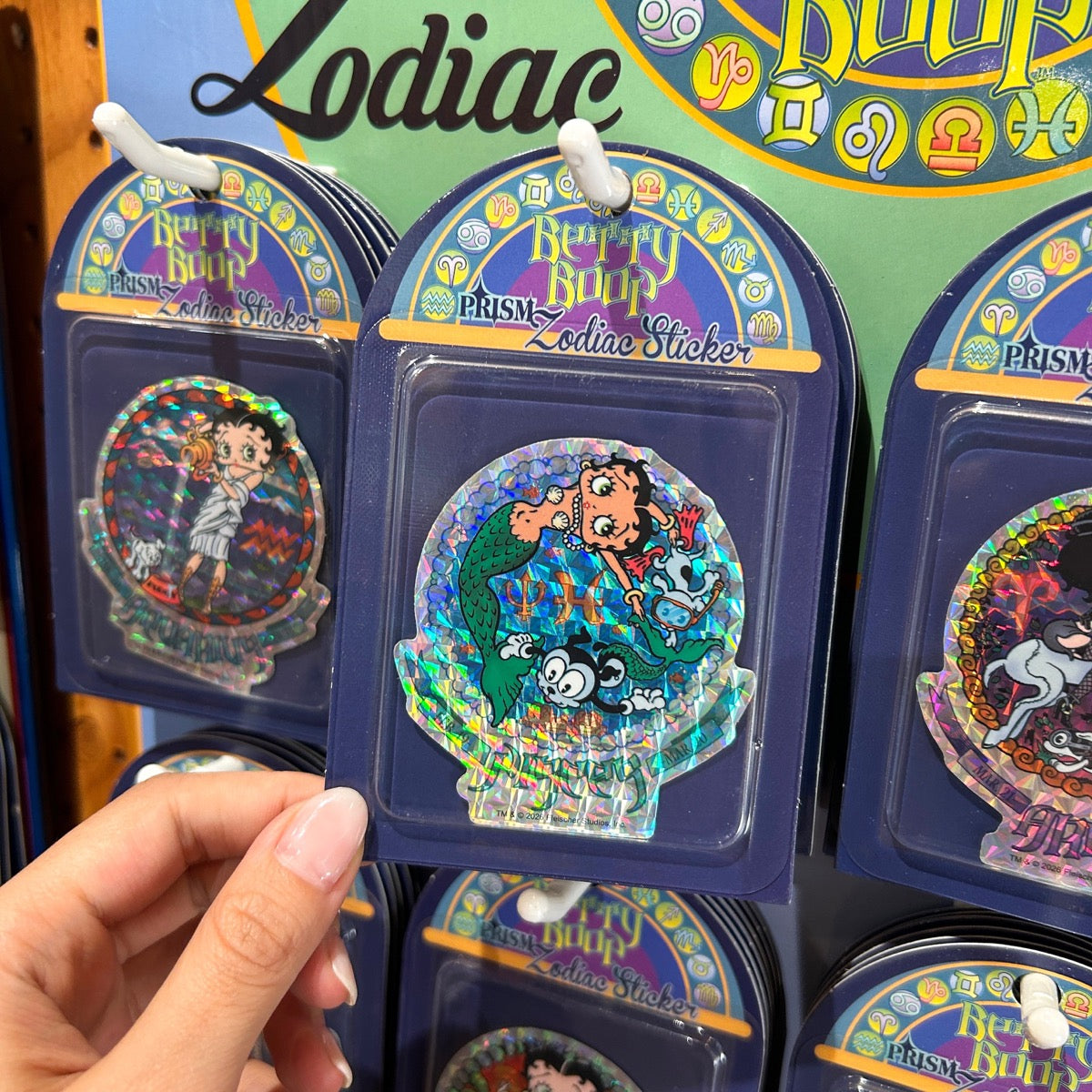 【BETTY BOOP】 PRISM ZODIAC STICKER/ 【ベティブープ】プリズム星座ステッカー