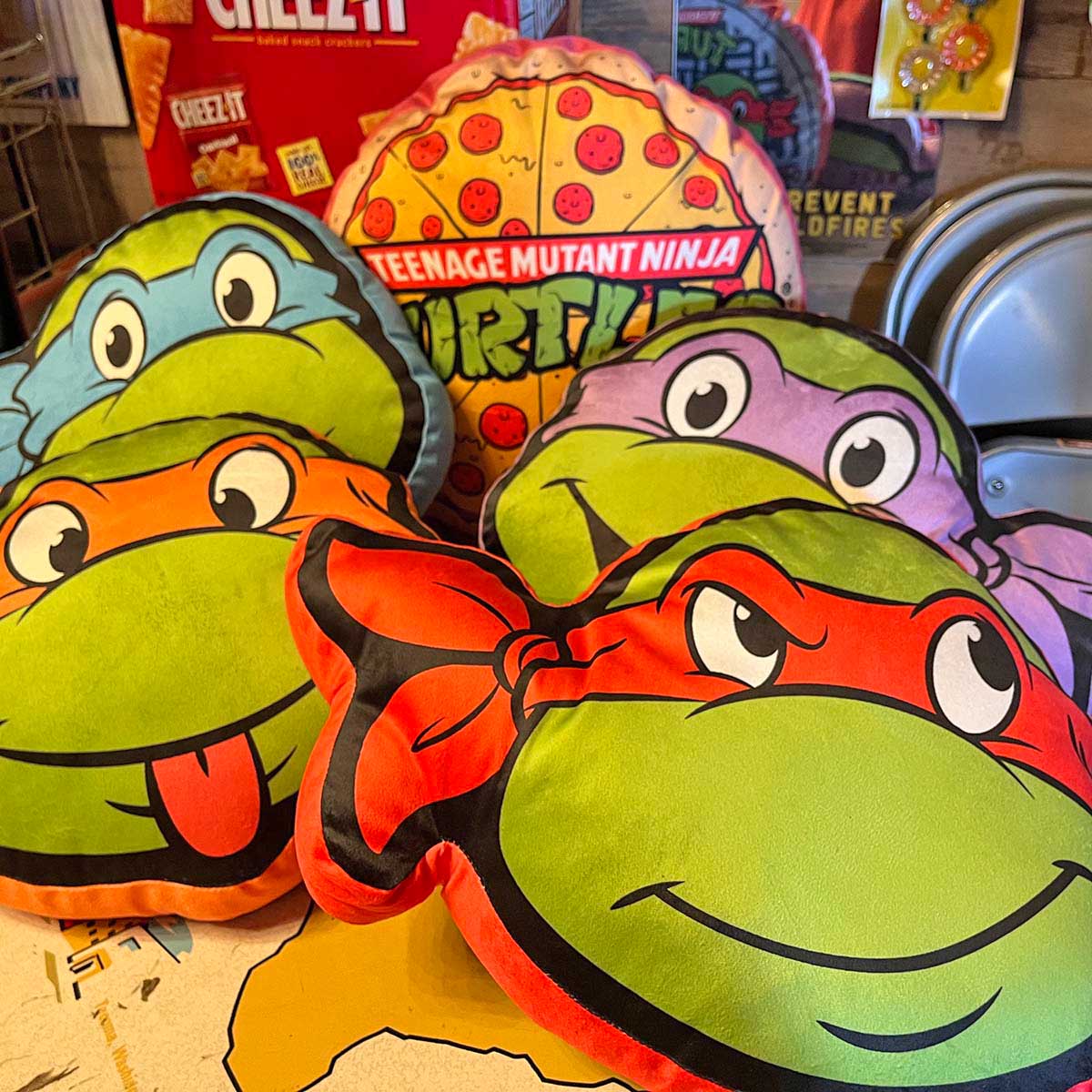 【Mutant Turtles】DIE CUT CUSHION/【ミュータントタートルズ】 ダイカットクッション