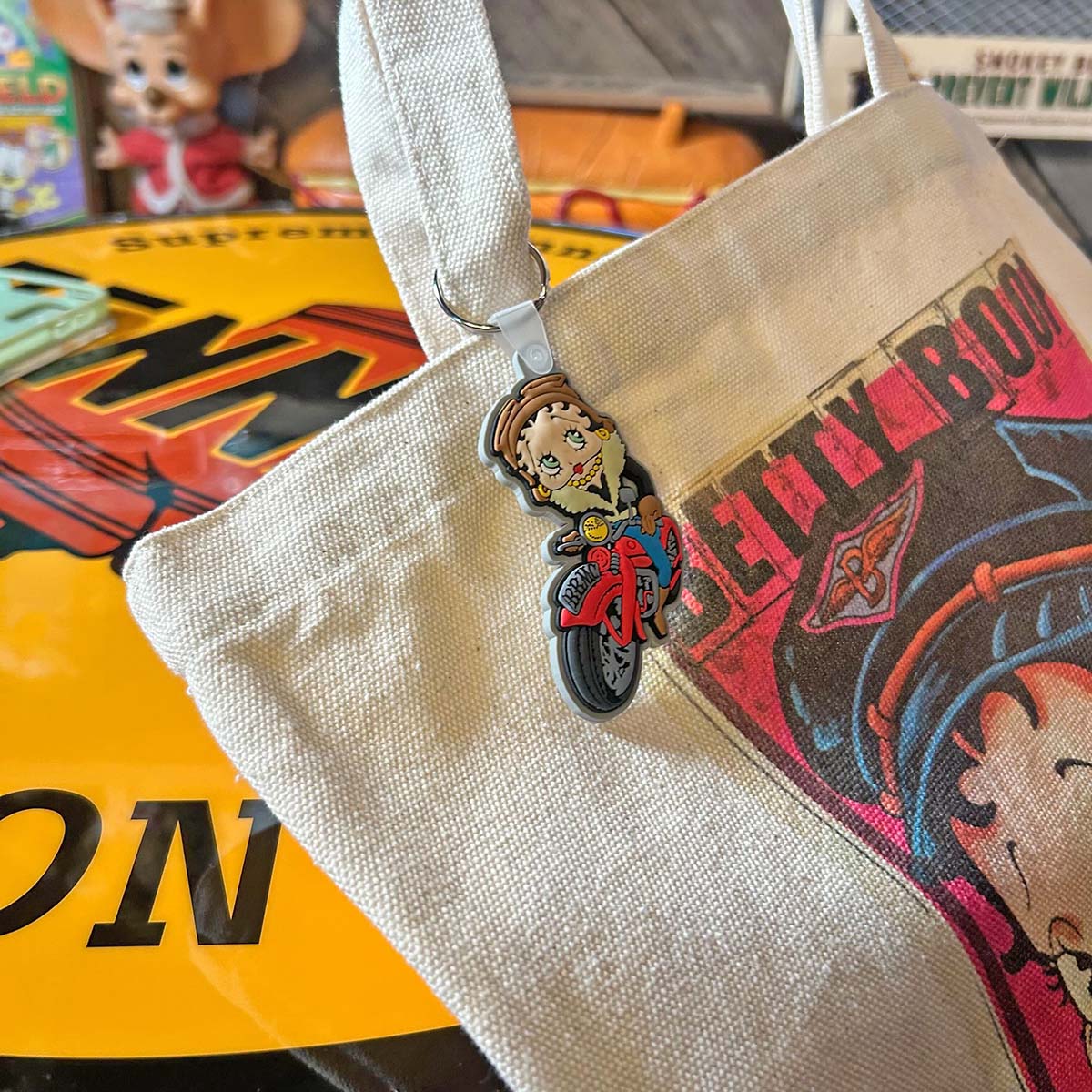 【BETTY BOOP】 RUBBER KEYRING/【ベティブープ】 ラバーキーリング