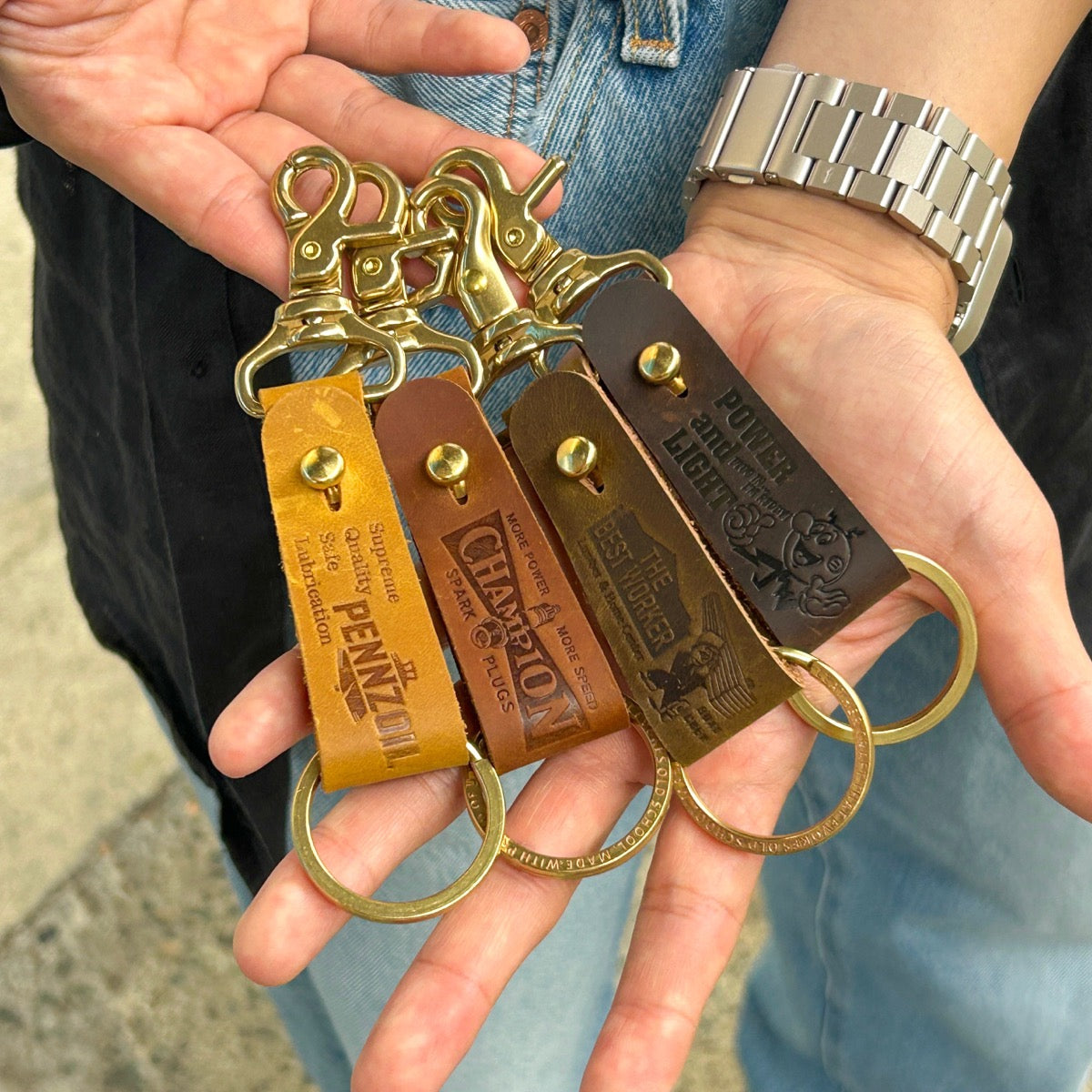LEATHER BELTLOOP KEYRING/レザーベルトループ キーリング