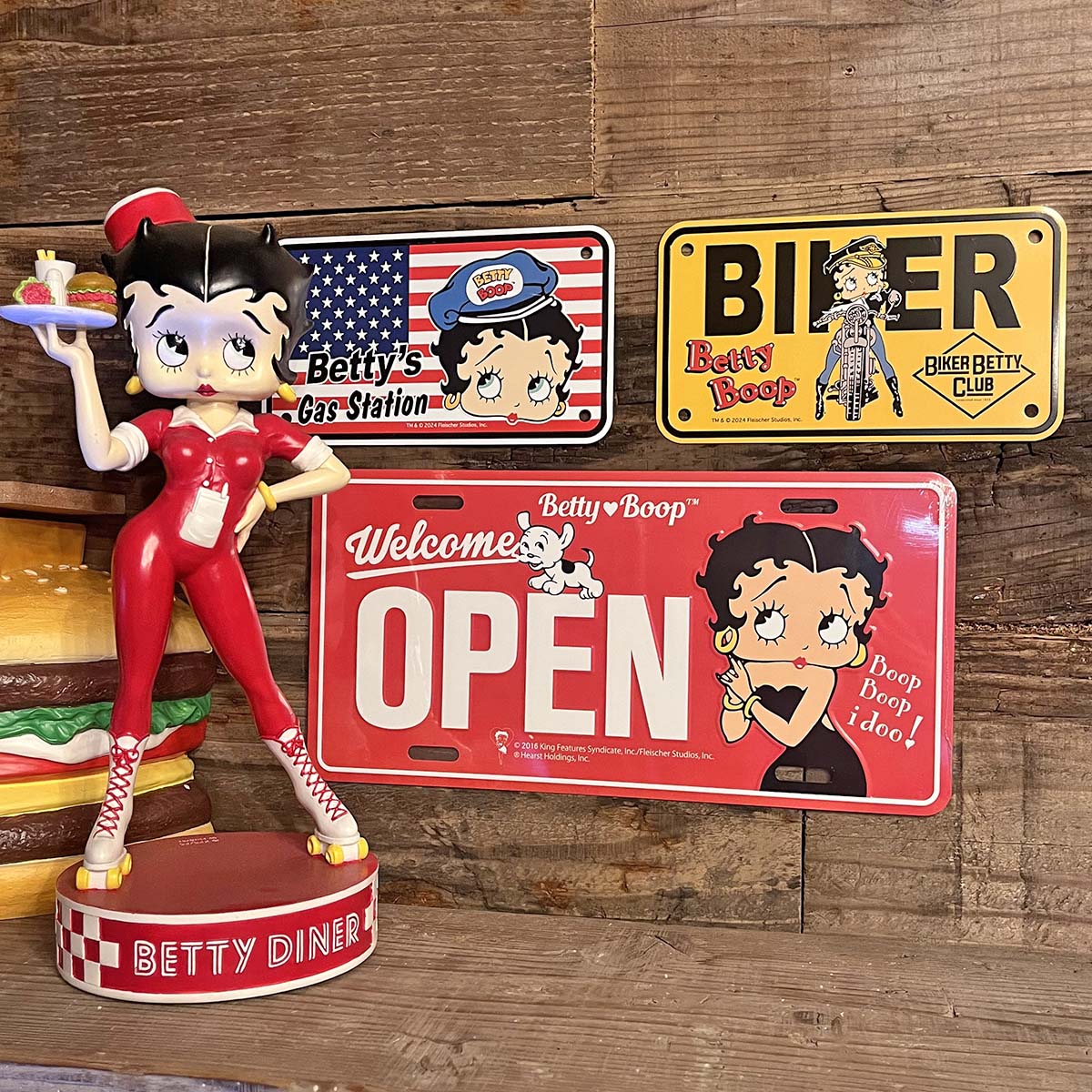 【BETTY BOOP】BIKER CM PLATE/【ベティブープ】 バイカーCMプレート